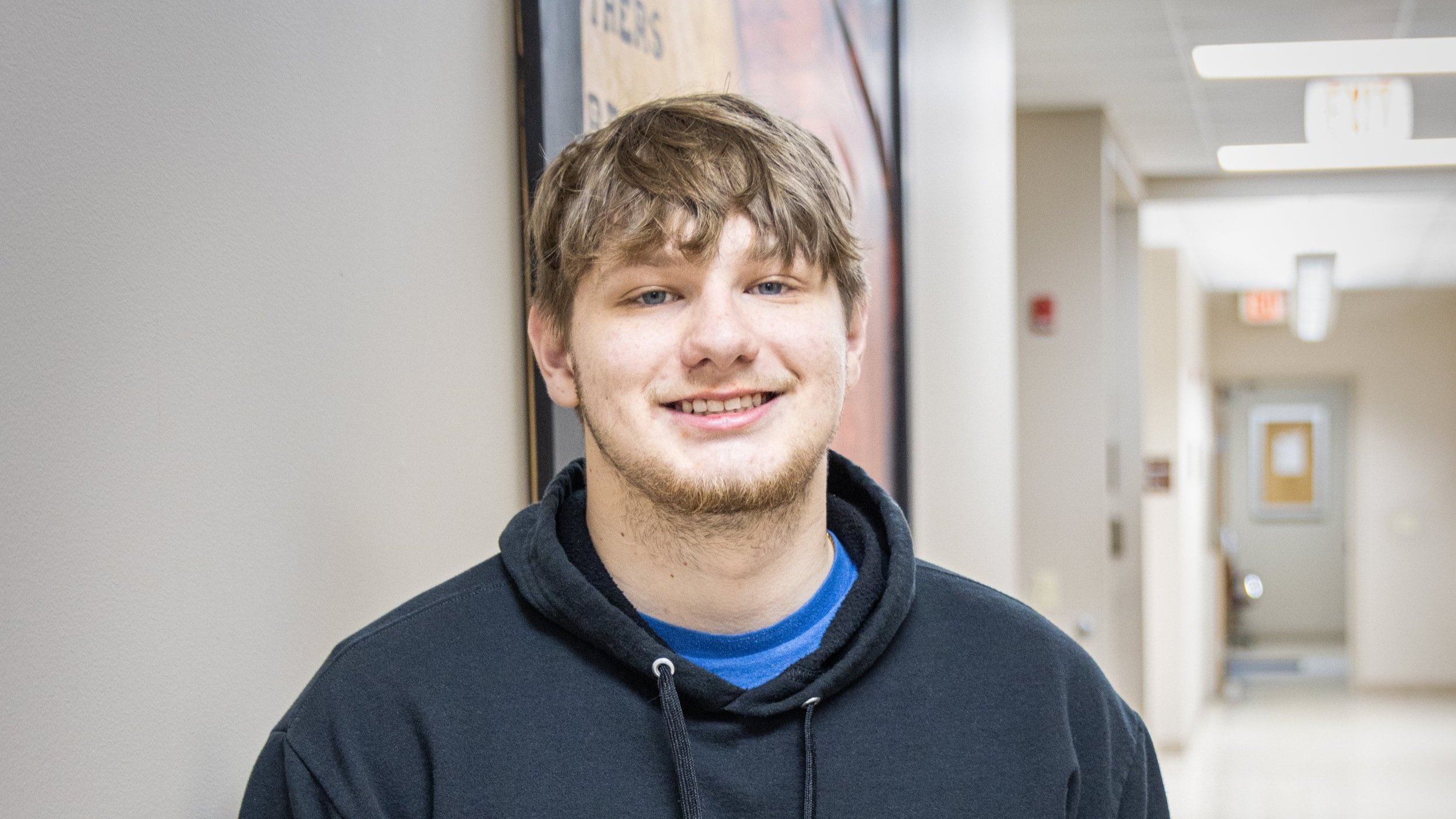 a person smiling at camera