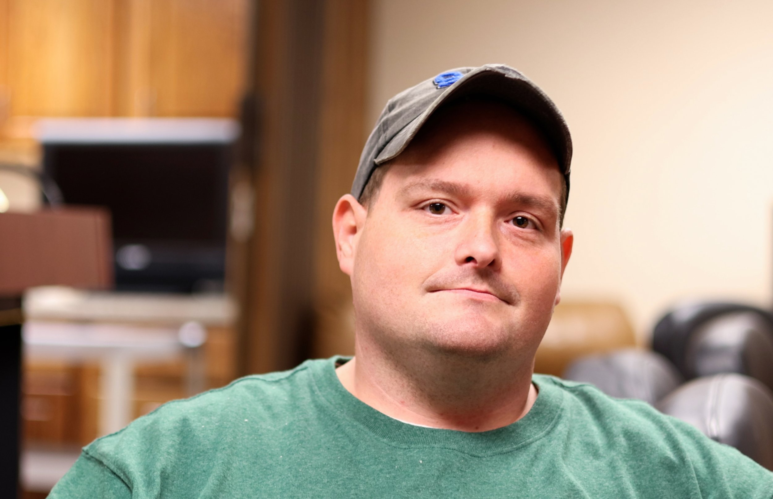 a person wearing a hat